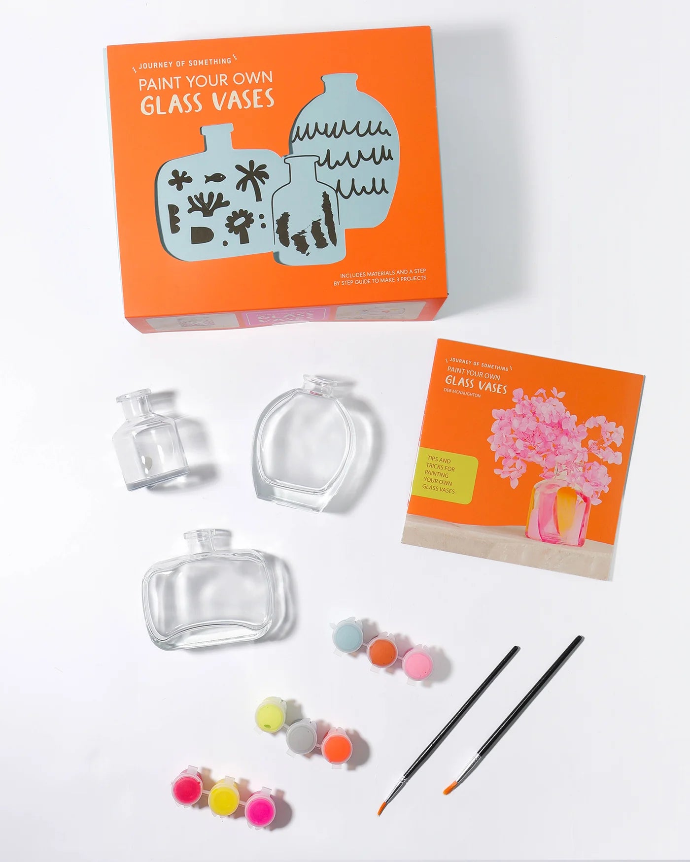 Paint your own glass vases